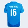 Italia 2024 2025 Maglie da calcio NS Player Bonucci Jorginho Insigne Verratti uomini camicie da calcio CHIESA BARELA CHITALA FAIELLINI PELLEGRINI