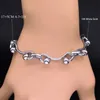 Collier chaîne ras du cou Y2K pour femmes et filles, accessoires gothiques en or blanc 14 carats, bijoux de cou pour hommes, cadeau d'anniversaire de fête