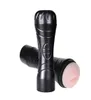 Taza de masturbación vibratoria masculina de silicona Artificial vagina realista boca chupar apretar juguetes sexuales para hombres 2012026838417