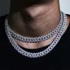 Ugb Hip Hop hommes bijoux certifié Gra 925 en argent Sterling glacé Miami Vvs Moissanite diamant chaîne à maillons cubains collier