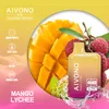 Бестселлер 2024 года Ecig Aivono Aim Boxx 4000 затяжек, аккумулятор 550 мАч, 19 вкусов, сетчатая катушка, одноразовый испаритель Vape