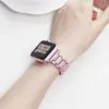 Metal StrapCase for Watch 8 7 45mm 41mm Women Diamond Bracelet Wristband Belt for iWatch 6 5 4 3 44mm 42mm 40mm 38mm Band 240313