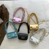 Mode sac à main sacs à bandoulière pour femmes Laser Transparent haute qualité PVC sac petite plage 240301