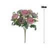 Decoratieve bloemen Kunstbloemen Decor Realistische pioenrozen Tak met steel 7 hoofden Faux Voor thuis Bruiloft Po