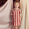 Bebê menina princesa algodão camisola vestido alargamento manga outono primavera infantil criança criança malha roupa roupas 15y 240311