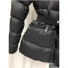 Mulheres para baixo parkas mulheres jaqueta de inverno casacos reais gola de cabelo de guaxinim quente moda parkas com cinto senhora casaco de algodão dh0ia