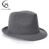 England Retro Top Jazz Hats for Men 4 Size 57 58 59 60CM Straw hat Fashion Women Sunhat Gentleman 240309