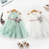 Girl's Dresses Flower dresses for girls for wedding Backless cute little girls birthday princess dresses first communion white lace dress 240315