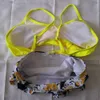 Dames Zwemkleding Dames Sexy Bikini Set Hoge taille met kruissluiting en verstelbare schouderbandjes met top Bloemenbodem Badpakken Grote maten S-XXLC24315