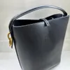 패션 디자이너 여성 버킷 가방 고급 가죽 핸드백 토트 평범한 우아한 고급 버킷 가방 2 개의 크기 선택
