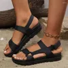 샌들 여성 패션 캐주얼 여름 신발 편안한 스포츠 야외 해변 휴가 2024