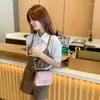 Shoulder Bags 2024 Shopping Bag Retro Casual Lady Underarm Handbag Stone Pattern Female Leather Solid Color Chain