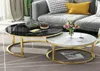 Light luxury ly expandable living room furniture sofa table small apartment Nordic circular creative set coffee table combin4483157