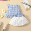 ドレス2022ファッション新生児幼児の女の子の服セット