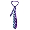 Bow Ties Blue Pink Two Tone Tie Cheetah Leopard Graphic Neck Elegant Collar For Men Women Leisure Necktie Accessories