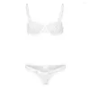 BHs Sets Sinnliche Dessous Spitze BH Set Frauen Erotik Transparent Durchsichtig Unterwäsche Anzug Sexy Tangas Für Sex