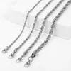 Link Bracelets Gold Silver Color Rope Chain For Men Women Stainless Steel Twisted Anklet Adjustable Dropship DKBB13