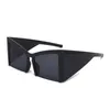 2024 New Fashion Half Frame Square Cat Eye Sunglasses For Women Vintage Brand Wide Leg Sexy Sun Glasses Female Gradient Eyewear ldd240313