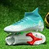 Zapatos de fútbol americano para hombre, botas con tacos de tobillo alto, zapatillas de fútbol antideslizantes para exteriores, zapatillas de entrenamiento de césped para niños