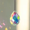 Dekorativa figurer Hemträdgårdsdekor Sun Catcher Special Shape Light Catching Crystal Wind Chimes Rainbow Maker Pendant Outdoor