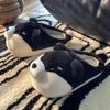 Hausschuhe Schöner Hund Frauen Fuzzy Plattform 2024 Winter Warm Plüsch Gleitet Innen Flauschige Pelzige Lustige Schuhe