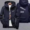 Masna marka sportowa 2024 Spring Mens Mazowe Kurtki z kapturem streetwear Hip Hop Coats Młodzież zamek błąd wiatrowny