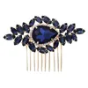 Hair Clips Jewelry Bridal Comb Full Rhinestones Decor Handmade Head Ornament For Thick Curly Stylination