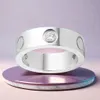 liefdesring Titanium staal zilveren liefdesring mannen en vrouwen roségouden sieraden voor geliefden paar ringen cadeau in grootte van 4 mm 5 mm 6 mm