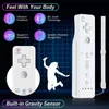 For WiiWii U Joystick 2 in 1 Controller Set Wireless Remote Gamepad Motion Plus with Silicone Case Video Game 240306