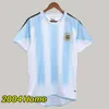 Argentyńska koszulka retro 2006 Maradona Batistuta Messis Camiseta Argentino Vintage Riquelme Crespo Football Shirt Kun Aguero di Maria Argentino klasyczne koszulki