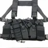 Tactical Vests Tactical Chest Rig Bag Radio Harness Front Pouch holster Vest Military Bag Rig Adjustable Functional Two Way Radio Waist 240315