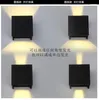 ウォールランプ12pcs/lot薄暗いLEDランプ8W屋外Sconce IP65防水モダンライトウォームホワイトコブチップス