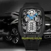 eternity sporthorloges Nieuwste producten Super running 16 cilinder motor wijzerplaat EPIC X CHRONO CAL V16 automatisch herenhorloge PVD zwart 231y