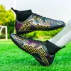 American Football Shoes Professional Soccer For Men High Top Antiskid Original Mens Turf Training Boots Kid