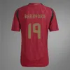 2024 Belgiens fotbollströjor Euro Trossard Doku de Bruyne Tielemans Football Shirt R Lukaku Mertens Witsel 24 25 Onana Men Kits Carrasco Equipment Sarabia Tops