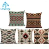 Pillow Boho Cover Village Textil Plaid Stripes Throw Case Square Sofa And Chair Custom Printing