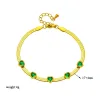 Gioielli di perle d'amore Orecchini a catena con osso di serpente Collana in oro giallo 14k Combo De Joias Set di gioielli da sposa Schmuck