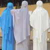 Vêtements ethniques Long Khimar Hijab Foulard Turban pour femme Wrap Overhead Abaya Musulman Prière Écharpe Ramadan Vêtements Islamiques Niqab Hijabs