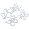 Lagringsflaskor 4 st Po Papercraft Metal Die Cuts Farterflies Cutting Pattern Dies präglad presentfestival