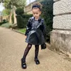 Girl's Dresses Lolita dress for kids clothing L/S collar with frill dress skirt for kids dresses for girls 4-6y 240315