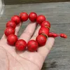 Strand Summer Selling Men's and Women's Natural Red Turquoise Armband Crafts Halsband Löst runda pärlor