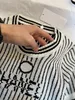 2024 T-shirt de luxe pour femmes Designer Pulls pour femmes Stripe Dames Pull tricoté Tops à manches courtes Casual Street Wear Femmes Pull Femme