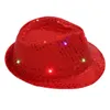 Ball Caps Licht Pailletten Led Unisex Party Kleid Hut Up Fancy Dance Arbeit Baseball Hüte Für Männer Freundschaft Low Profile