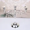 Metal Plated Candle Holders Silver Gold Black 3 Arms 5 Arms Zinc Alloy High Quality Pillar For Wedding Candelabra Candlestick Holder