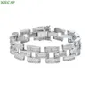 Fine Hip Hop Jewelry Populäre Designs Moissanit Diamant Armband 925 Sterling Silber Moissanit Halskette