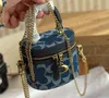 Designer Trail 12 Bag Messenger Women COA Cylindryczne torby łańcuchowe C torebka w kształcie litery C Crossbody Crutch Portfel Piekie