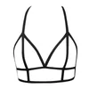 Bras Women Sexy Lace Up Bra Solid Cutout Adjustable Lingerie Lady Elastic For Erotic Underwear