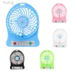 Electric Fans Portable LED Light Fan Air Cooler Mini Desk USB Third Wind 240316