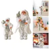 Christmas Decorations Santa Claus Father Standing Figure Festive Statue