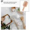 Dinnerware Sets 2Pcs Salt Scoop Large Wooden Bath Spoon Unfinished Scoops Kitchen Seasoning Loose Leaf Tea